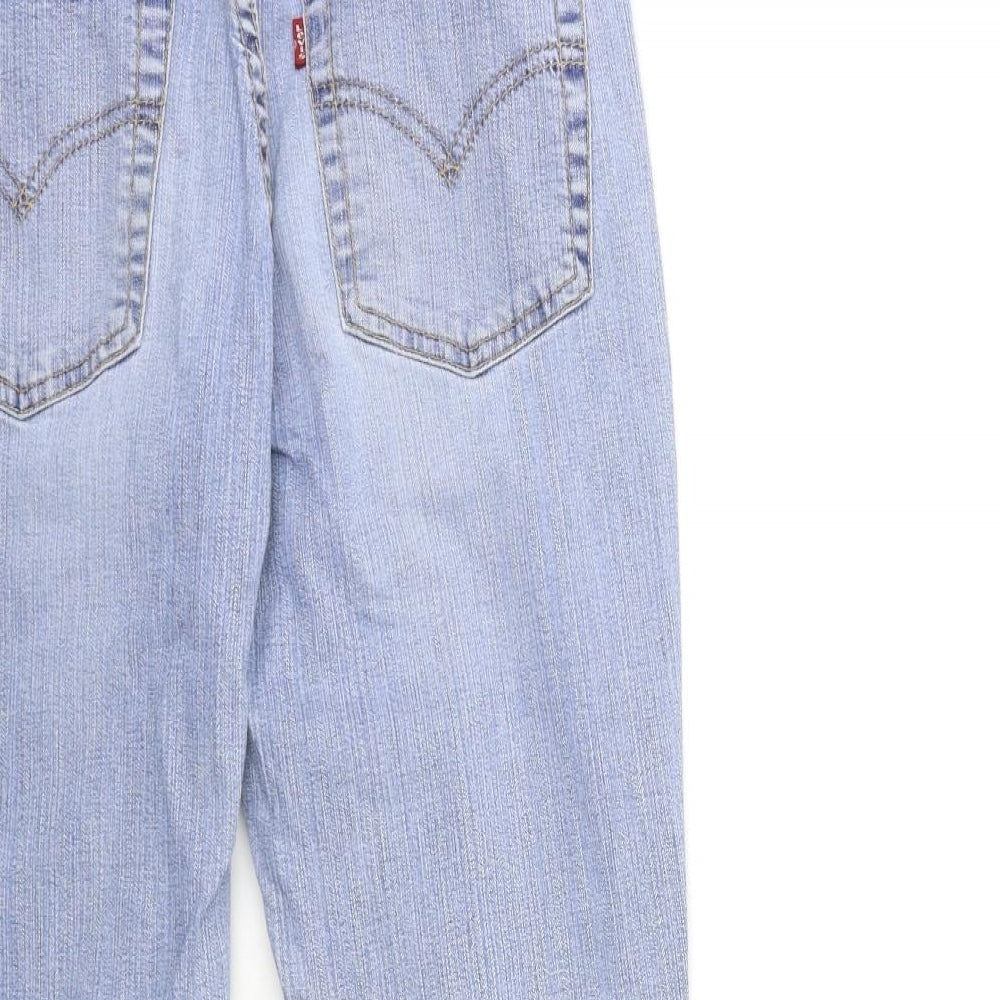 Levi's Womens Blue  Denim Straight Jeans Size 26 in L26 in
