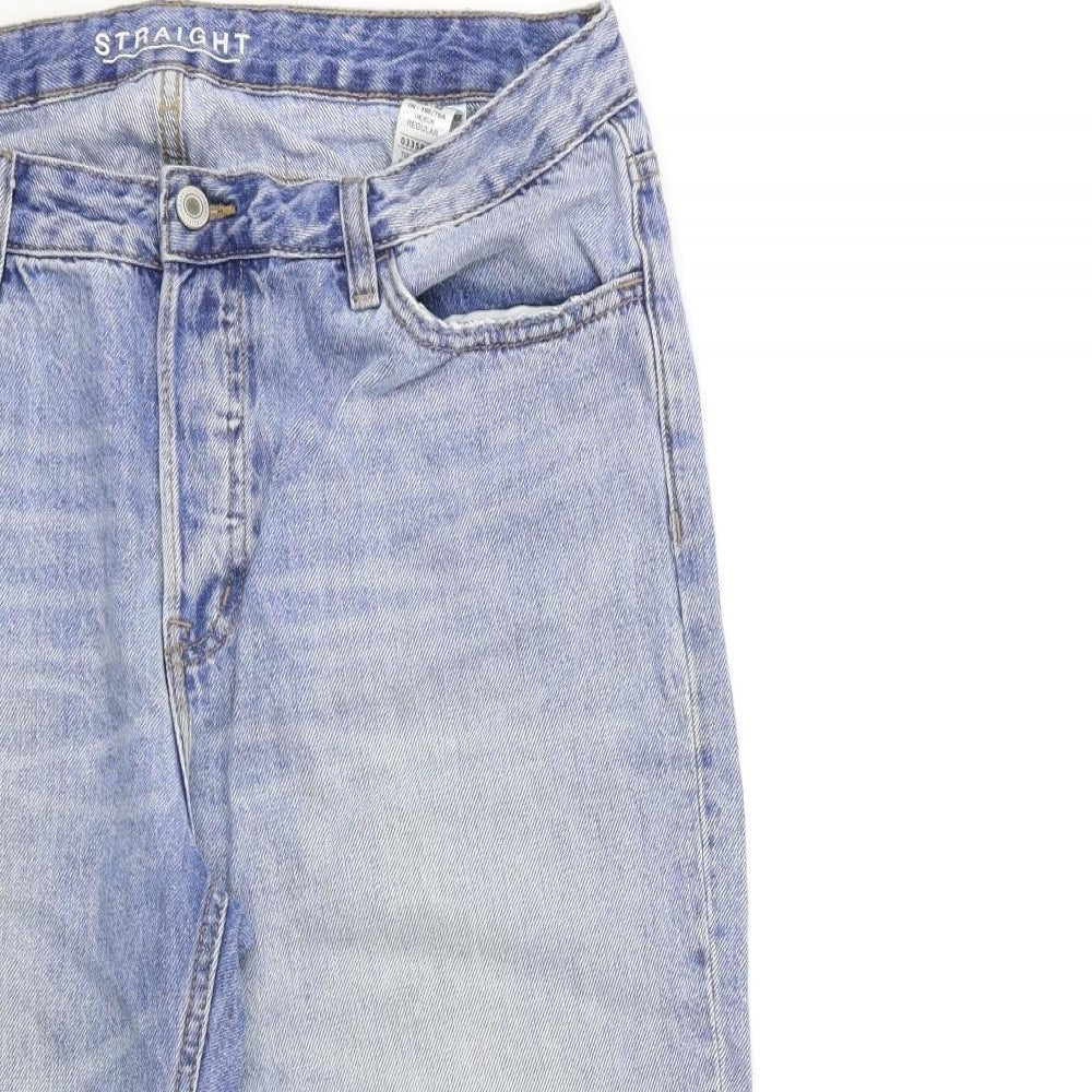 Marks and Spencer Womens Blue  Denim Cropped Jeans Size 14 L24 in