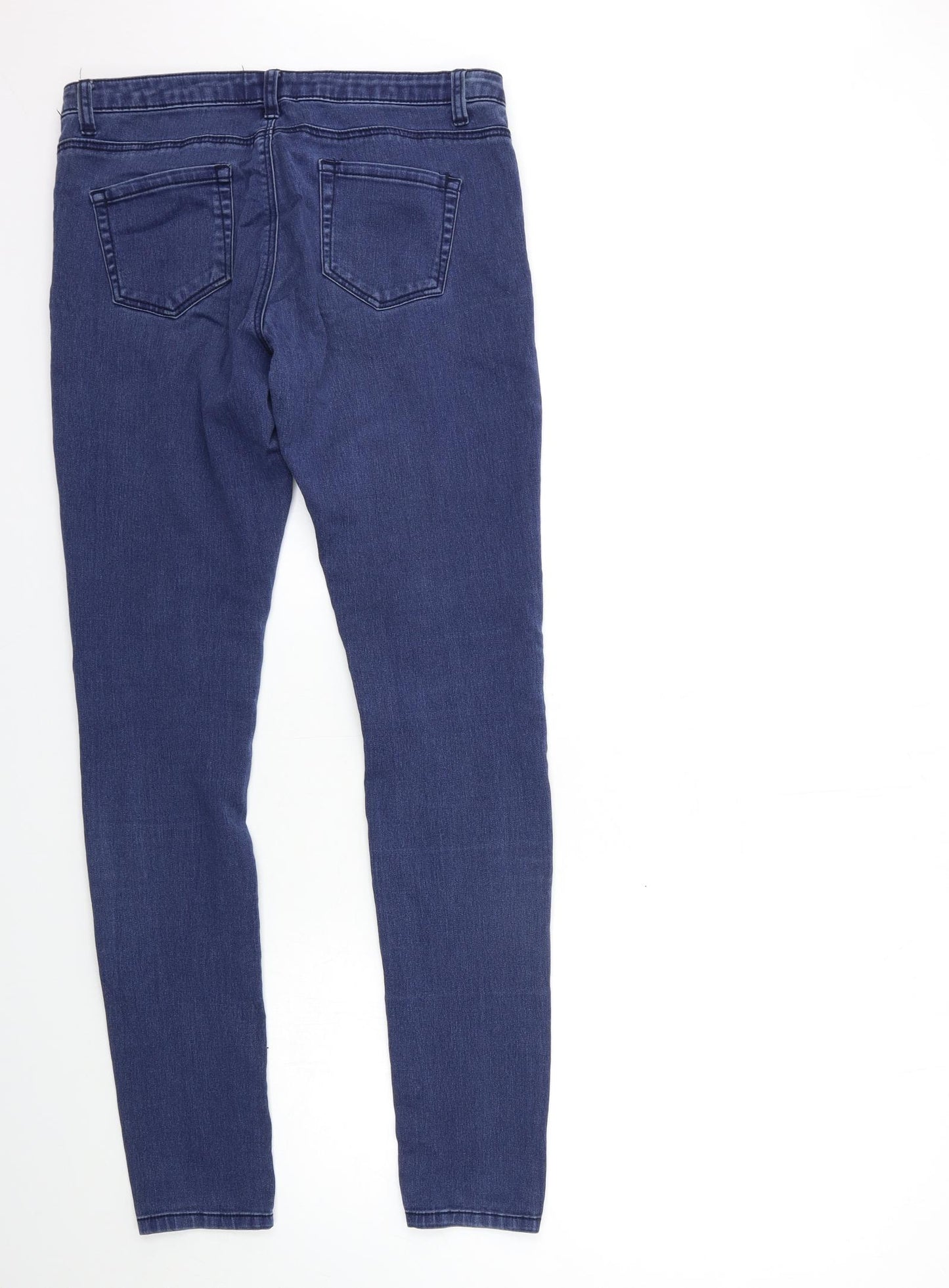 Denim & Co. Womens Blue  Denim Skinny Jeans Size 12 L31 in