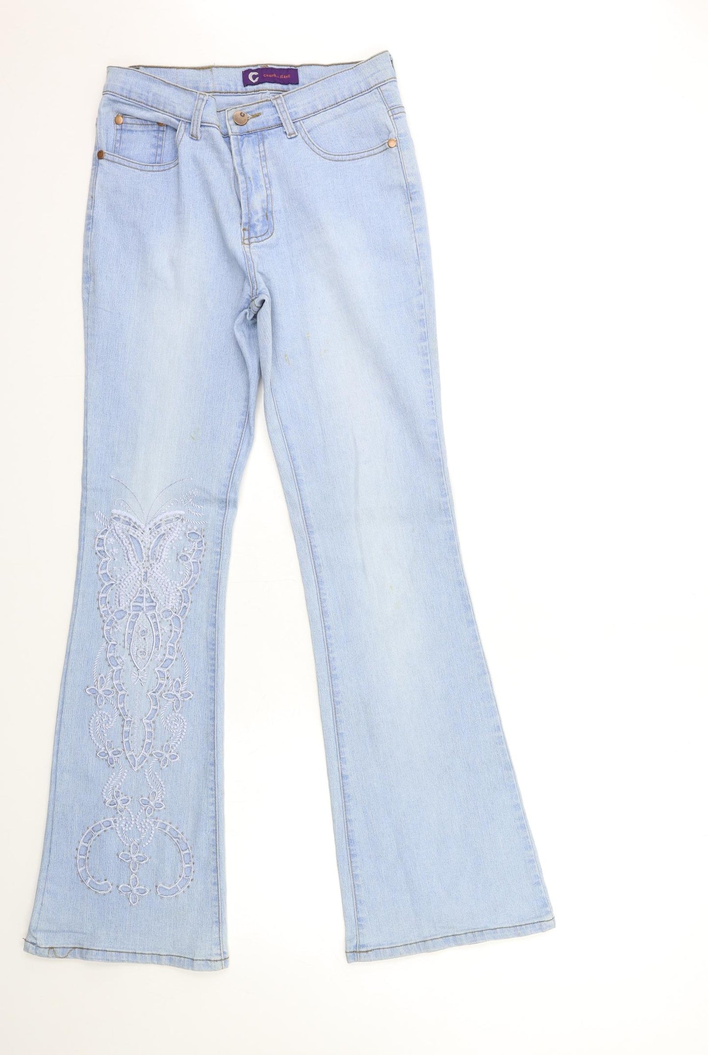 Changli  Womens Blue  Denim Flared Jeans Size M L31 in
