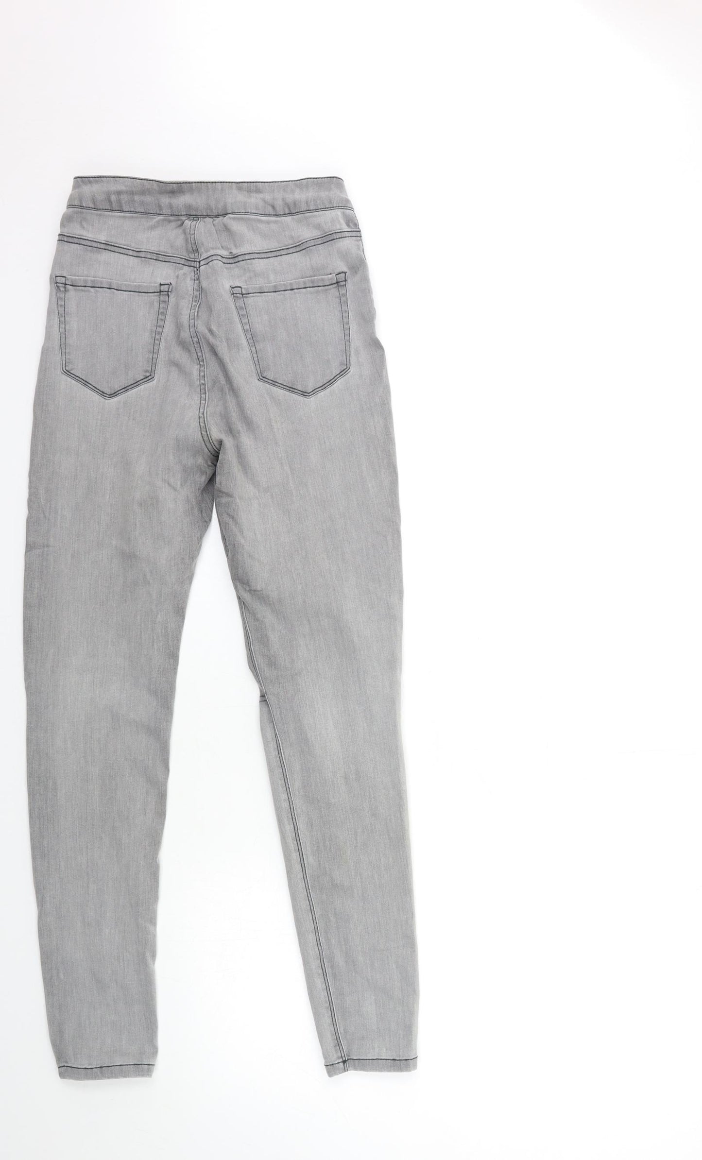 New Look Womens Grey  Denim Skinny Jeans Size 8 L28 in