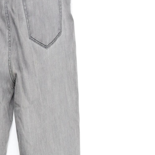 New Look Womens Grey  Denim Skinny Jeans Size 8 L28 in