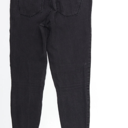 Denim & Co. Womens Grey  Denim Skinny Jeans Size 10 L29 in