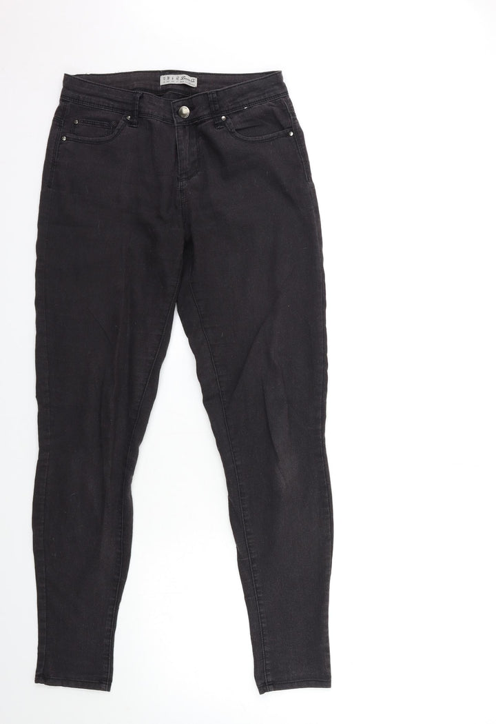 Denim & Co. Womens Grey Denim Skinny Jeans Size 10 L30 in