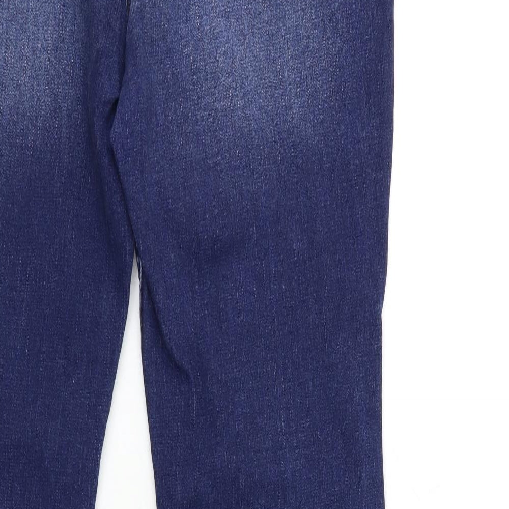 NEXT Womens Blue  Denim Straight Jeans Size 16 L30 in