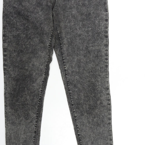 Denim & Co. Womens Grey  Denim Jegging Jeans Size 12 L28 in