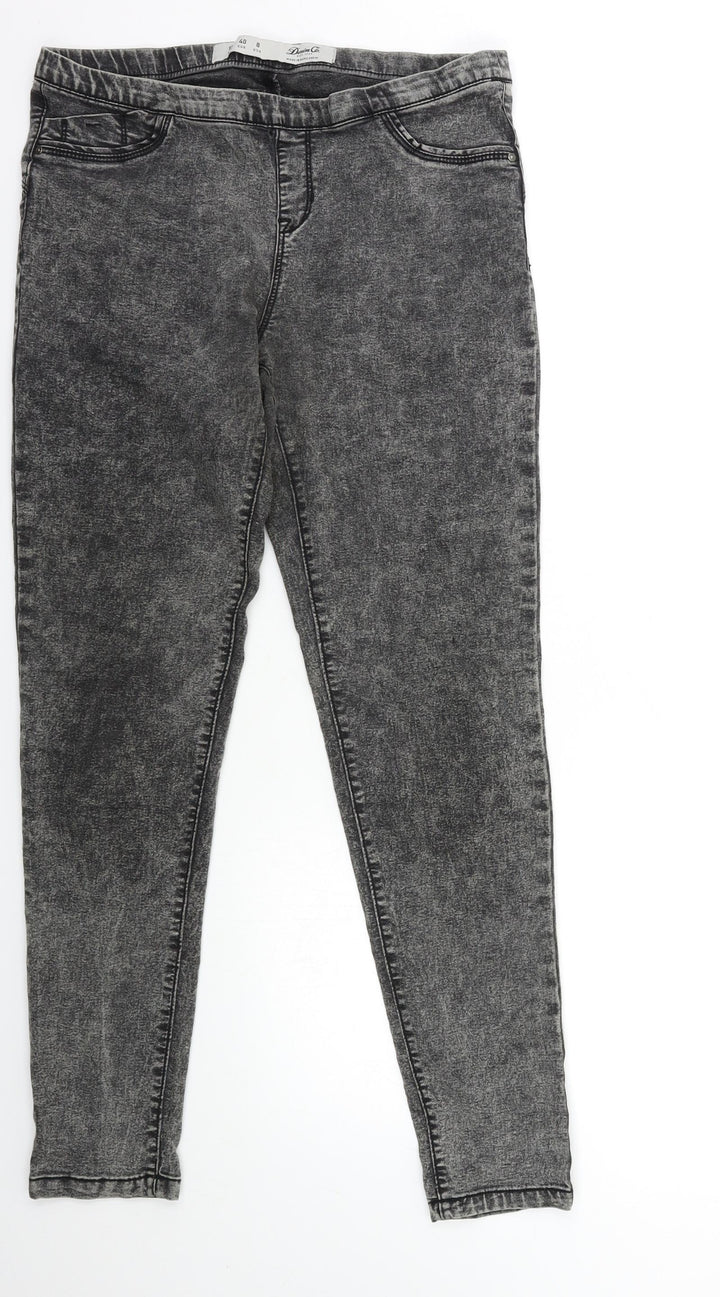 Denim & Co. Womens Grey  Denim Jegging Jeans Size 12 L28 in