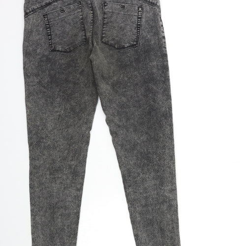 Denim & Co. Womens Grey  Denim Jegging Jeans Size 12 L28 in