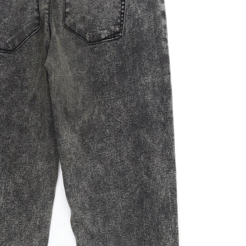 Denim & Co. Womens Grey  Denim Jegging Jeans Size 12 L28 in