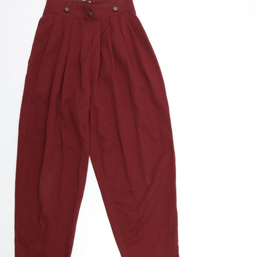 Preworn Womens Red   Trousers  Size 23 in L27 in