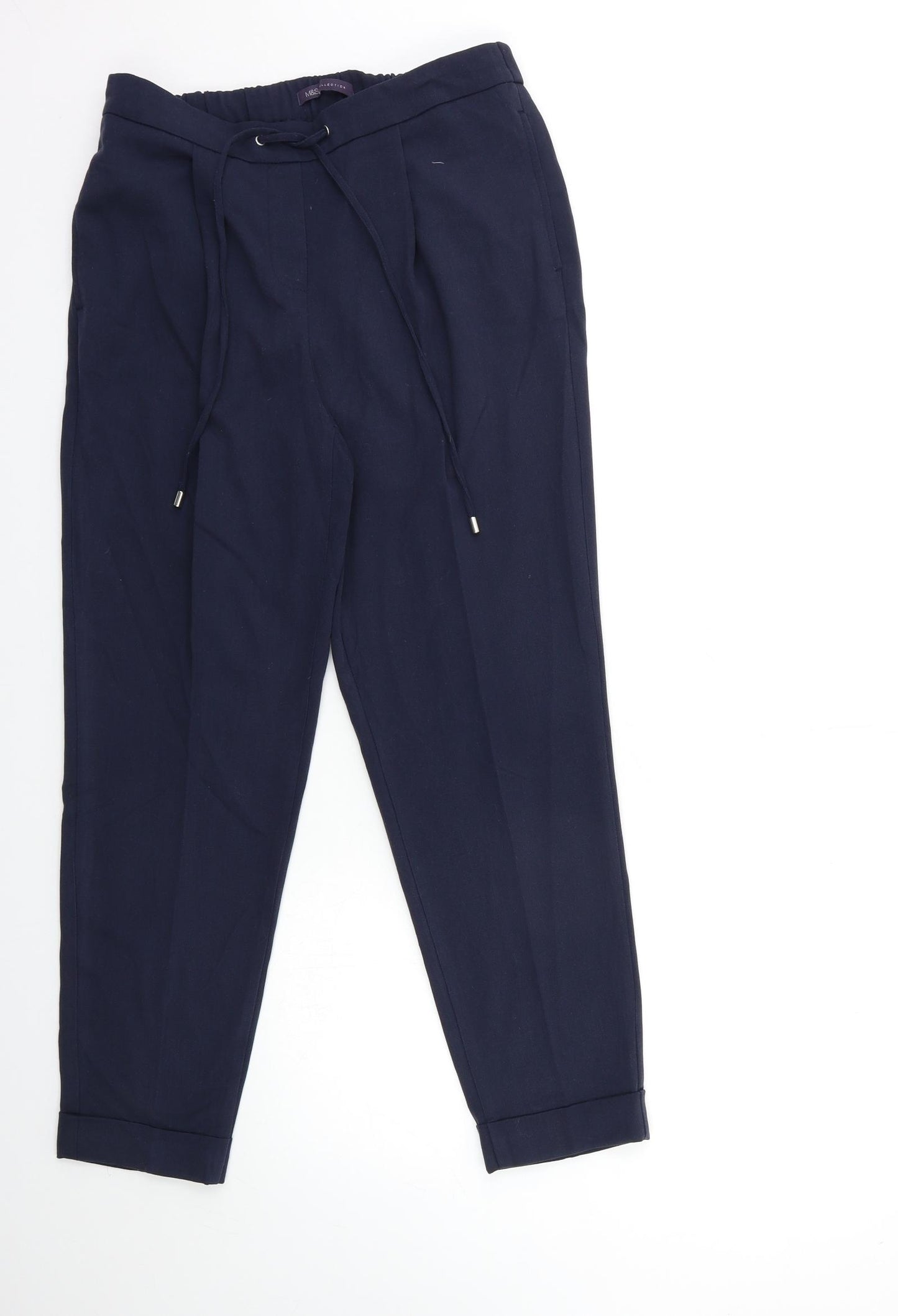 Marks and Spencer Womens Blue   Trousers  Size 10 L26 in
