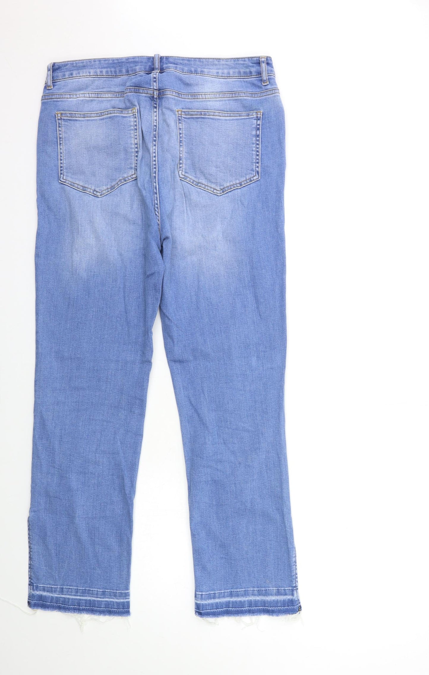 Boden Womens Blue  Denim Cropped Jeans Size 14 L28 in