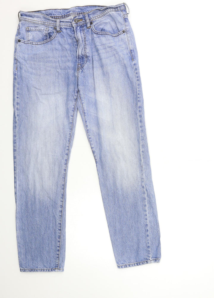 Marks and Spencer Womens Black Denim Straight Jeans Size 32 in L29 in