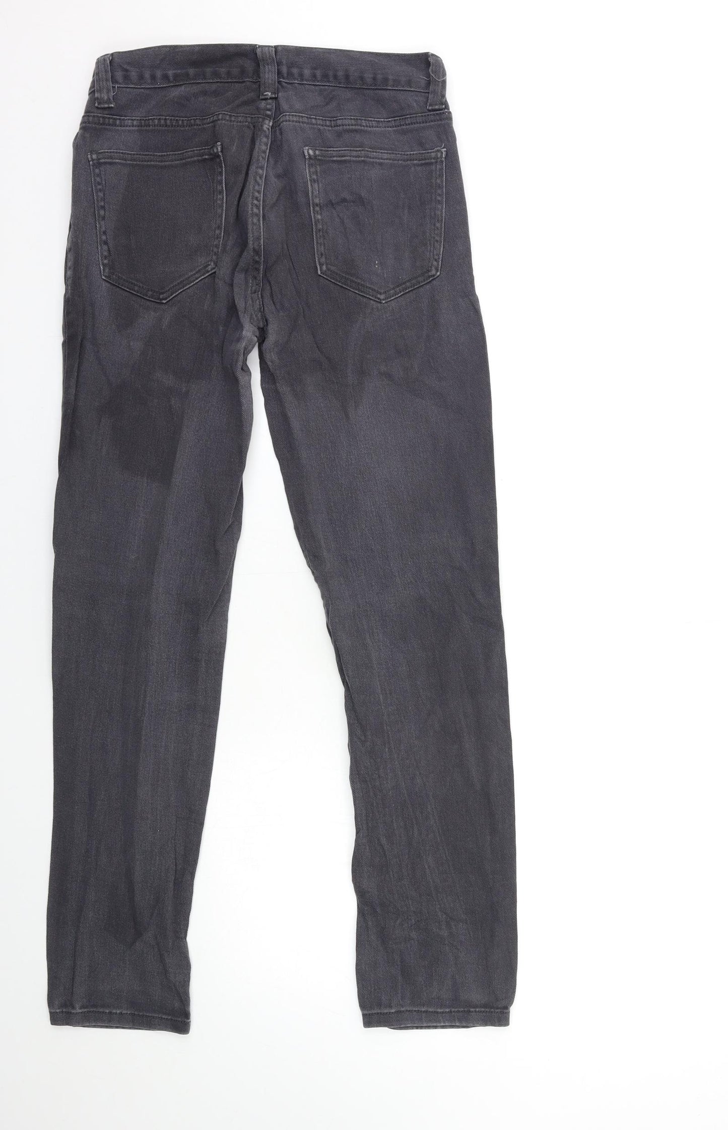Denim & Co. Mens Grey  Denim Straight Jeans Size 28 in L30 in