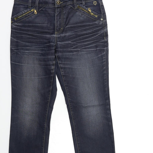 PULZ Mens Blue  Denim Straight Jeans Size 32 in L26 in