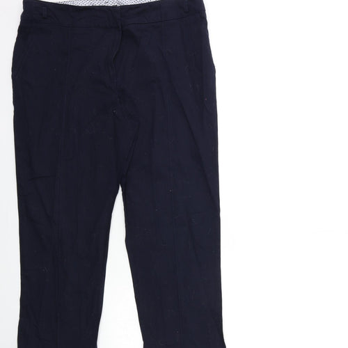 M&Co Womens Blue   Trousers  Size 14 L23 in