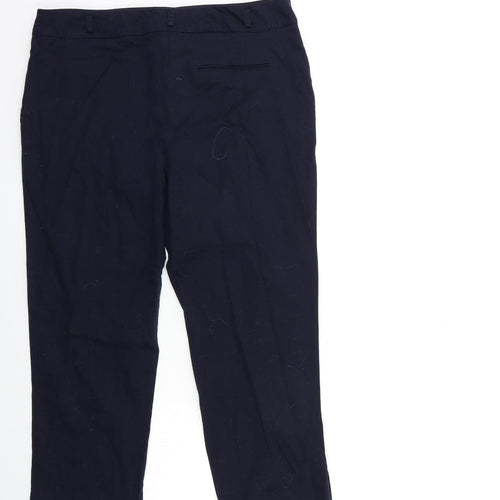 M&Co Womens Blue   Trousers  Size 14 L23 in