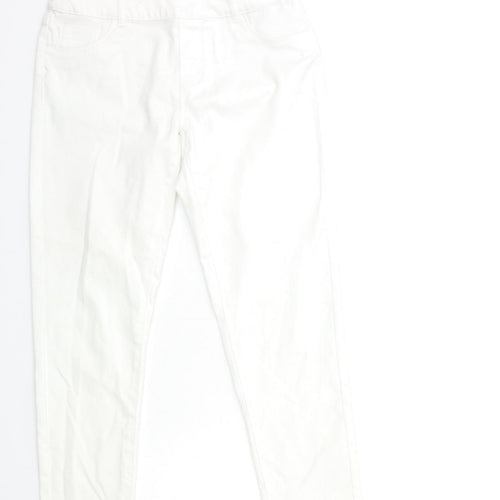 My Style Womens White  Denim Jegging Jeans Size 26 in L25 in