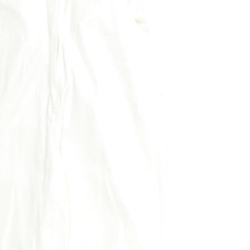 Preworn Womens White  Denim Straight Jeans Size 30 in L27 in