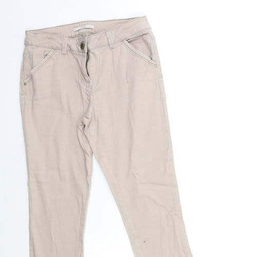 George Womens Brown  Denim Straight Jeans Size 10 L21 in
