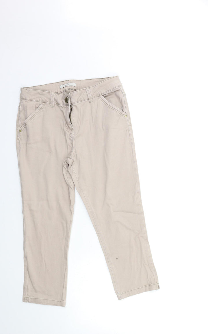 George Womens Brown  Denim Straight Jeans Size 10 L21 in