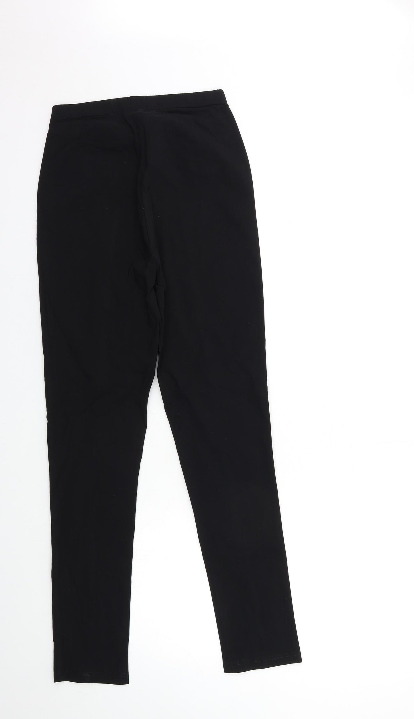 Peacocks Womens Black   Trousers  Size 10 L29 in