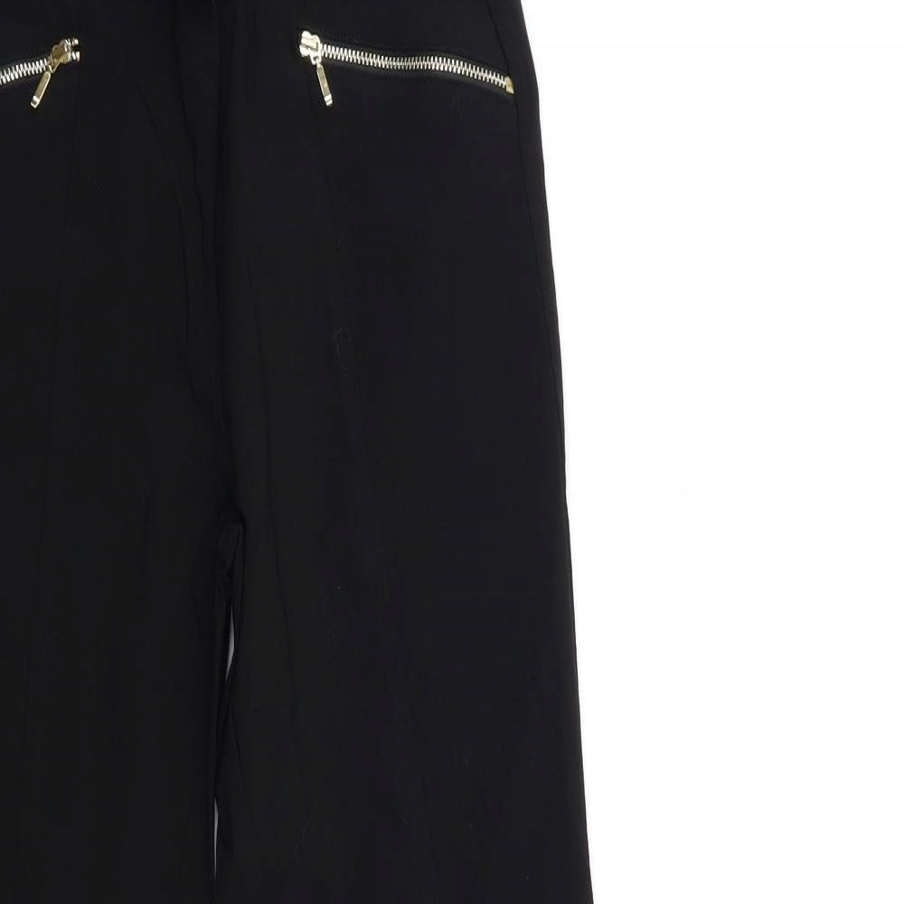 Peacocks Womens Black   Trousers  Size 10 L29 in