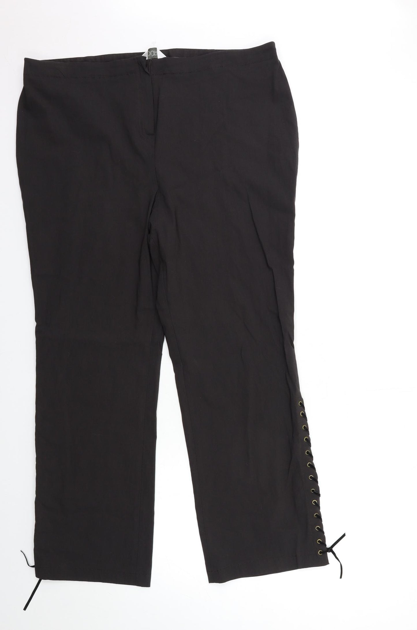 Yours Womens Black   Trousers  Size 22 L29 in