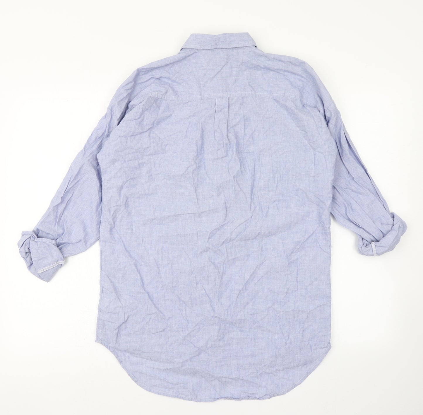 NEXT Womens Blue   Basic Button-Up Size 8