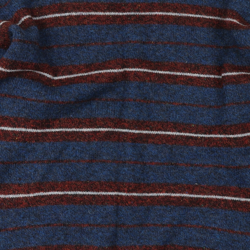 Murray Brothers Mens Blue Plaid Knit Pullover Jumper Size XL
