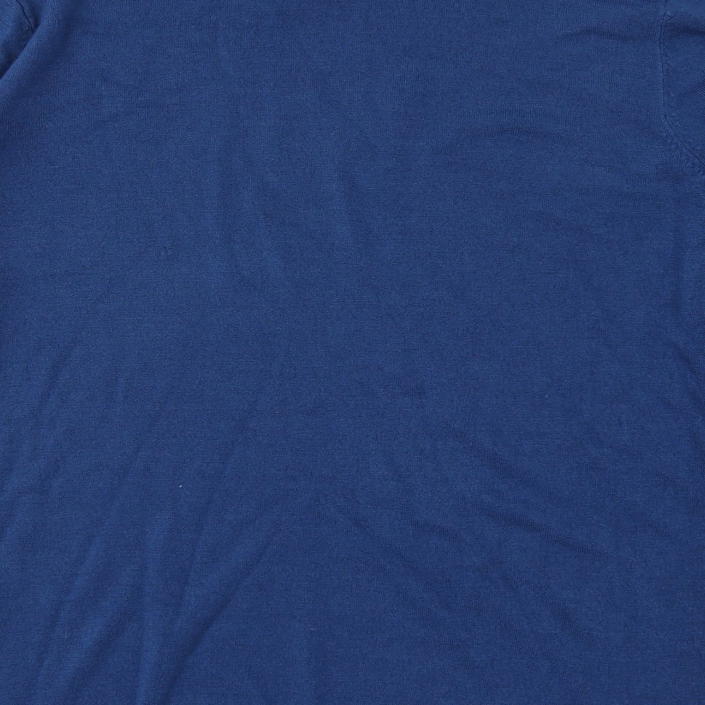 F&F Mens Blue  Knit Pullover Jumper Size XL