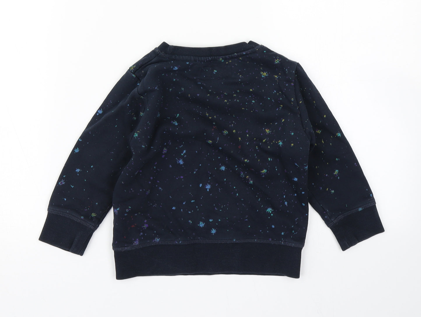 NEXT Boys Blue Spotted  Pullover T-Shirt Size 18-24 Months