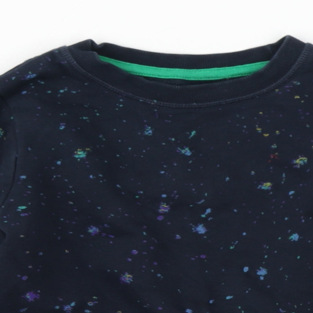 NEXT Boys Blue Spotted  Pullover T-Shirt Size 18-24 Months