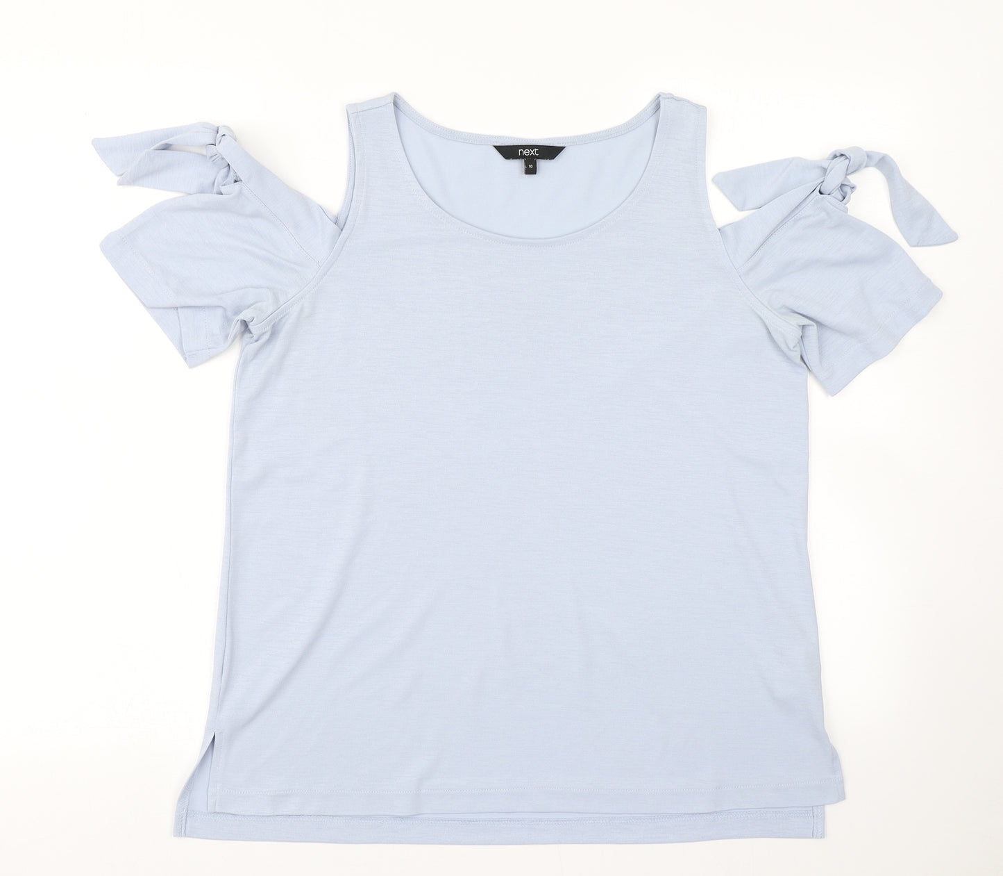 NEXT Womens Blue   Basic T-Shirt Size 10  - Cold shoulder