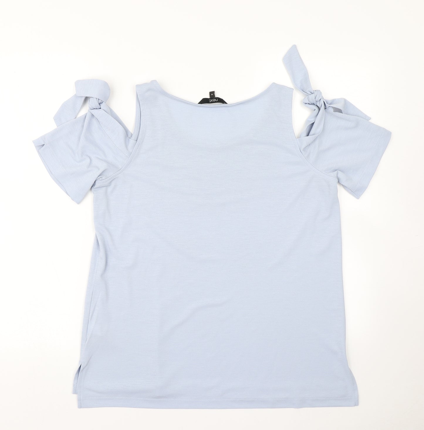 NEXT Womens Blue   Basic T-Shirt Size 10  - Cold shoulder