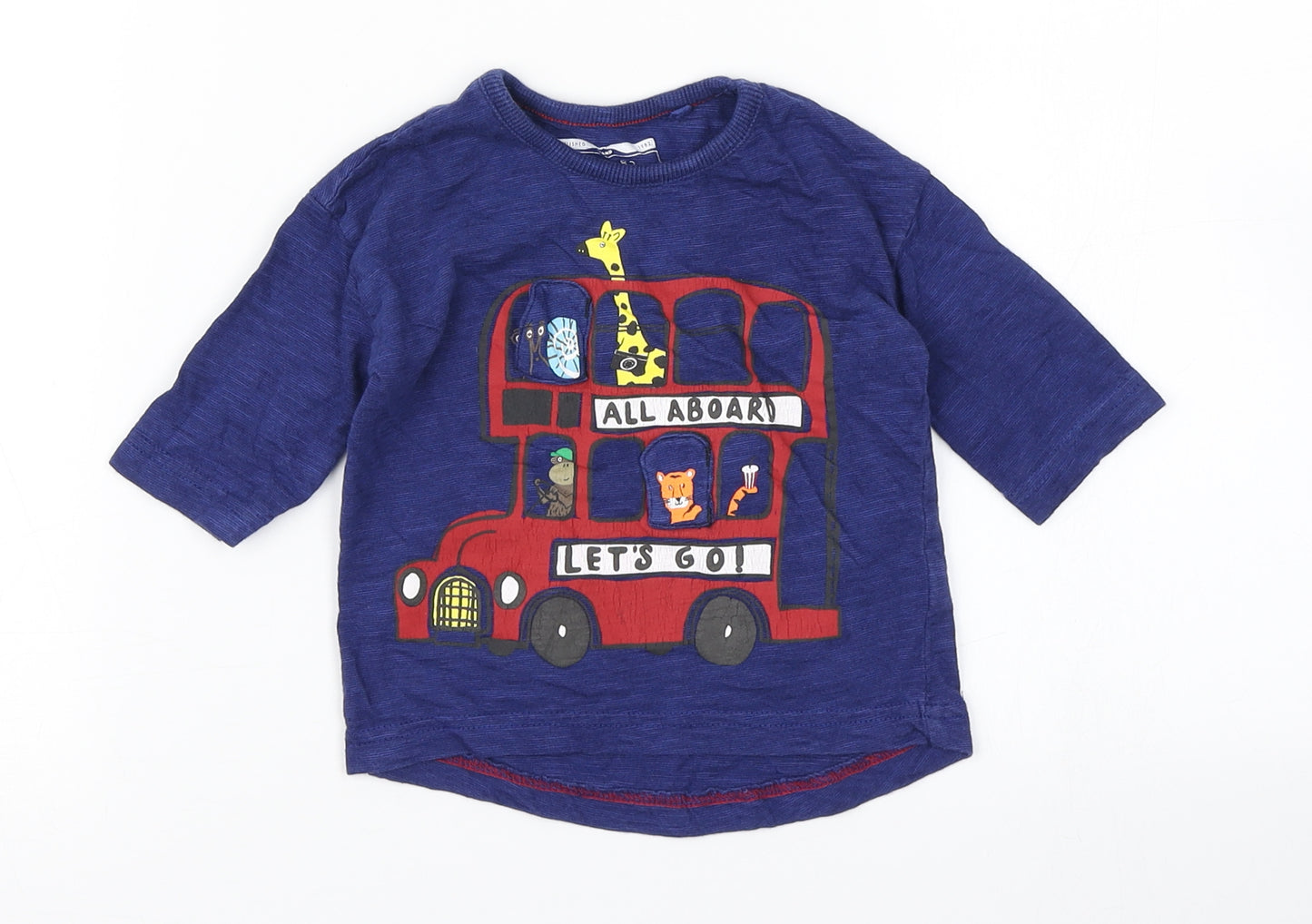 NEXT Boys Blue   Basic T-Shirt Size 3-6 Months