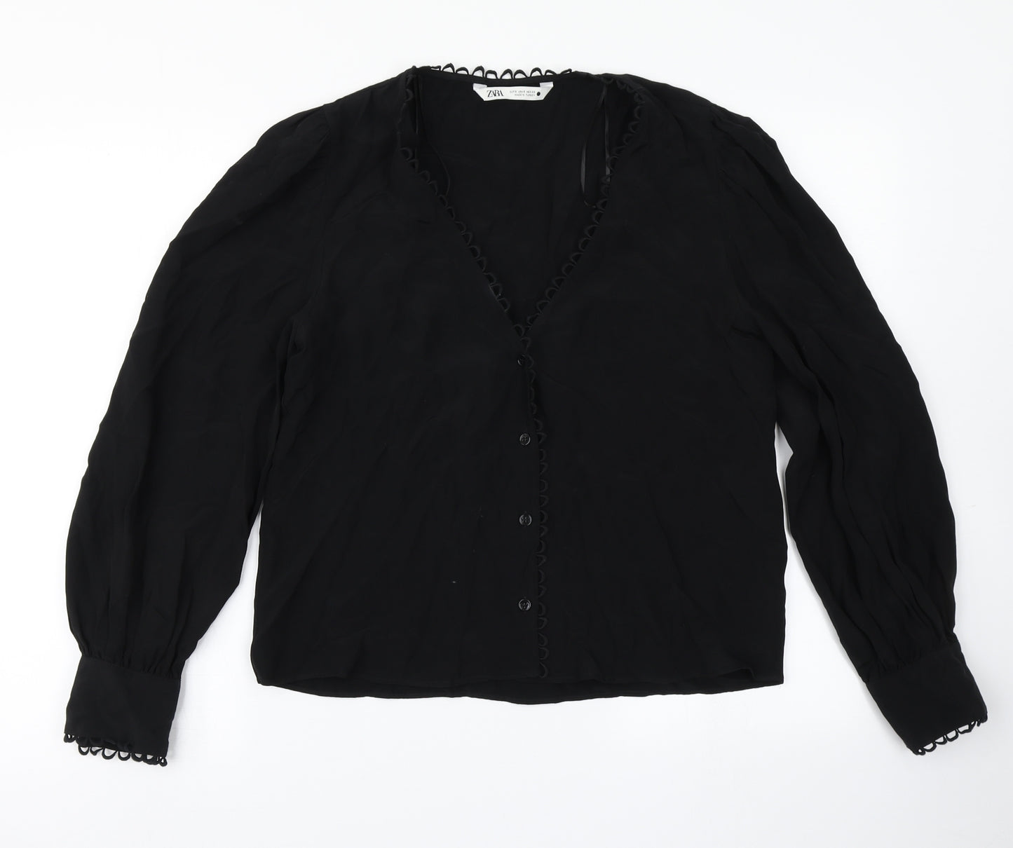 Zara Womens Black   Basic Blouse Size S