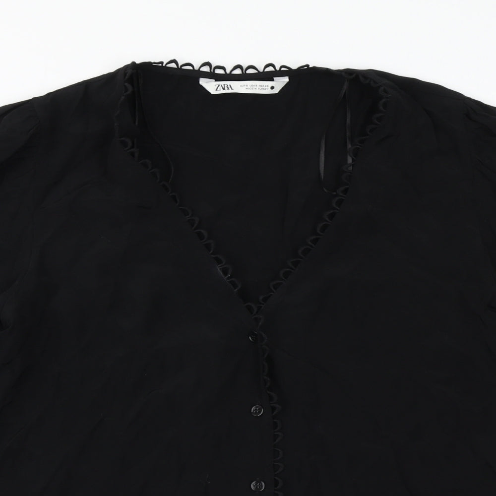 Zara Womens Black   Basic Blouse Size S