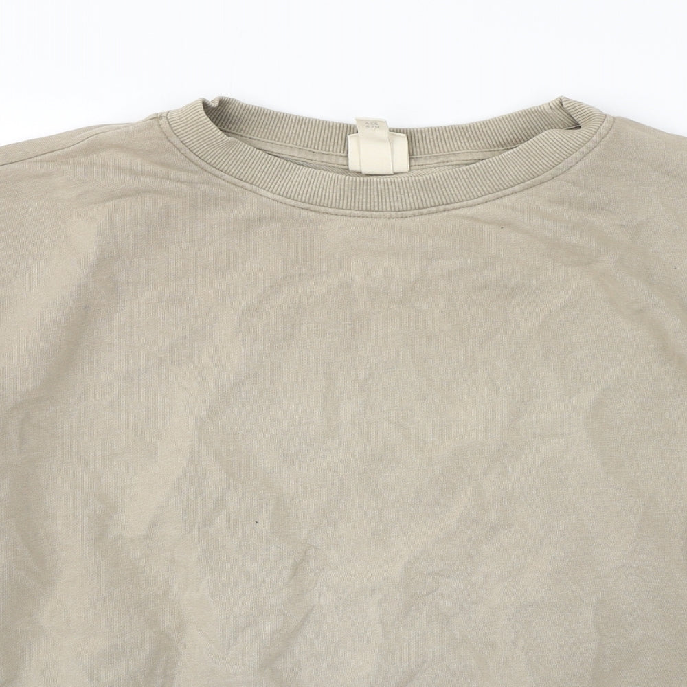 H&M Womens Brown   Pullover Sweatshirt Size XS