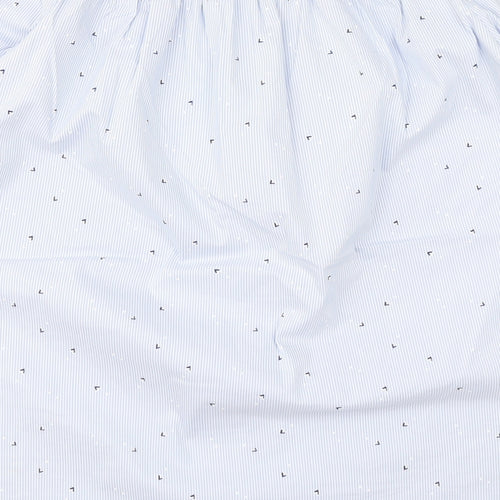 River Island Womens Blue Striped  Basic Blouse Size 14