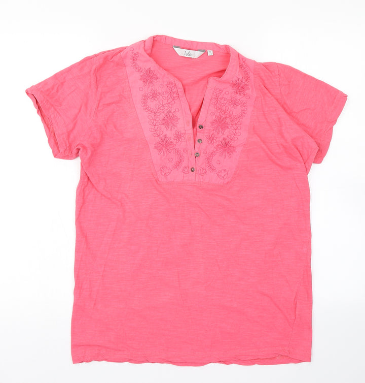 Isle Womens Pink Basic T-Shirt Size M