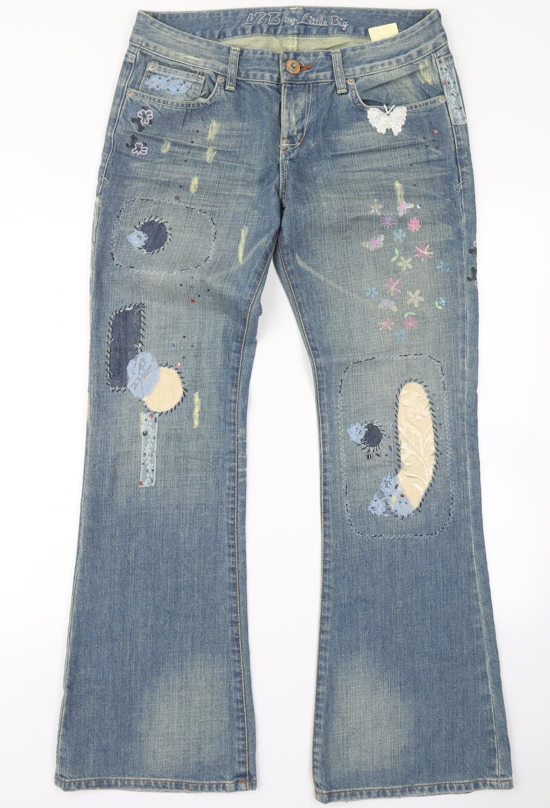 Little Big Jeans Womens Blue  Denim Bootcut Jeans Size 30 in L32 in