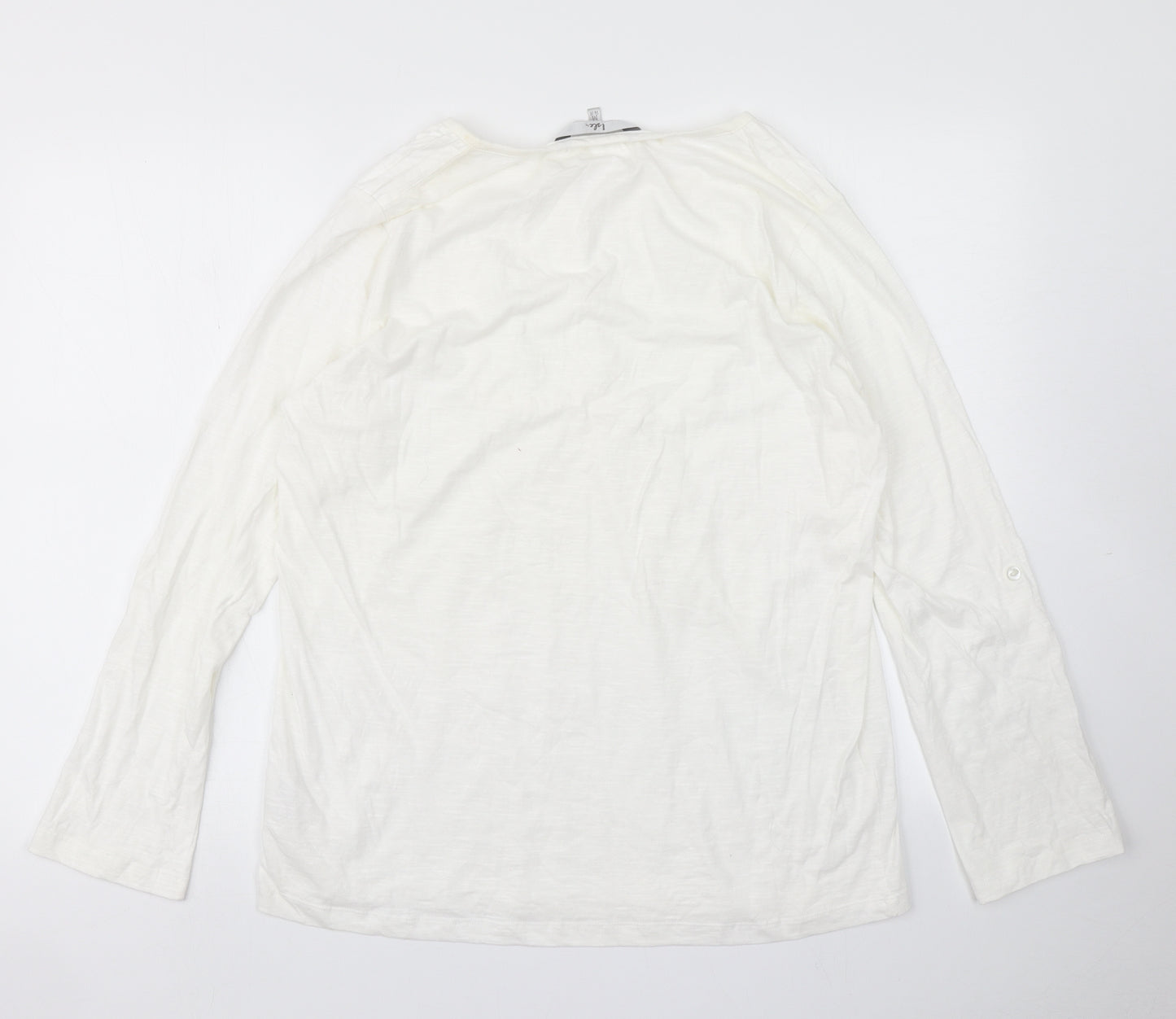 Isle Womens White   Basic T-Shirt Size M