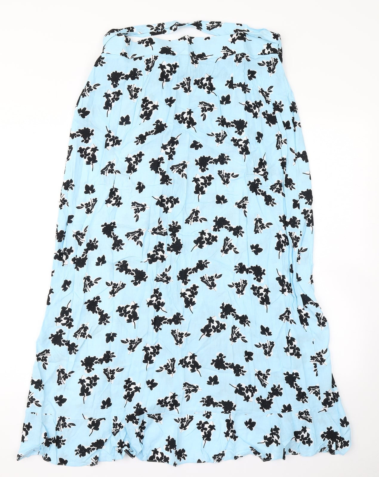 ASOS Womens Blue Floral  Wrap Skirt Size 14