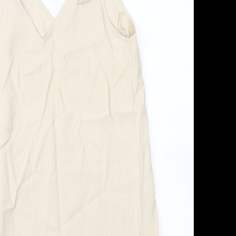 Topshop Womens Beige   A-Line  Size 14