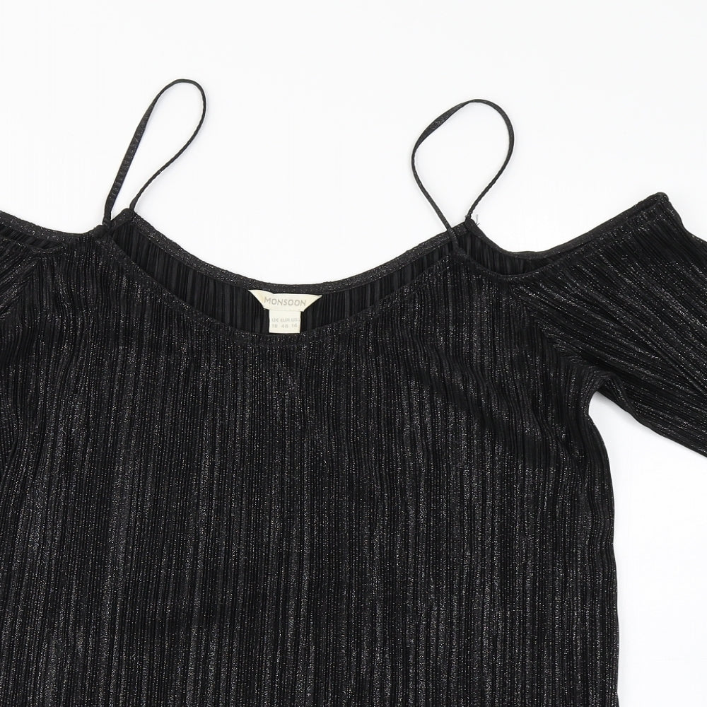 Monsoon Womens Black   Basic Blouse Size 18