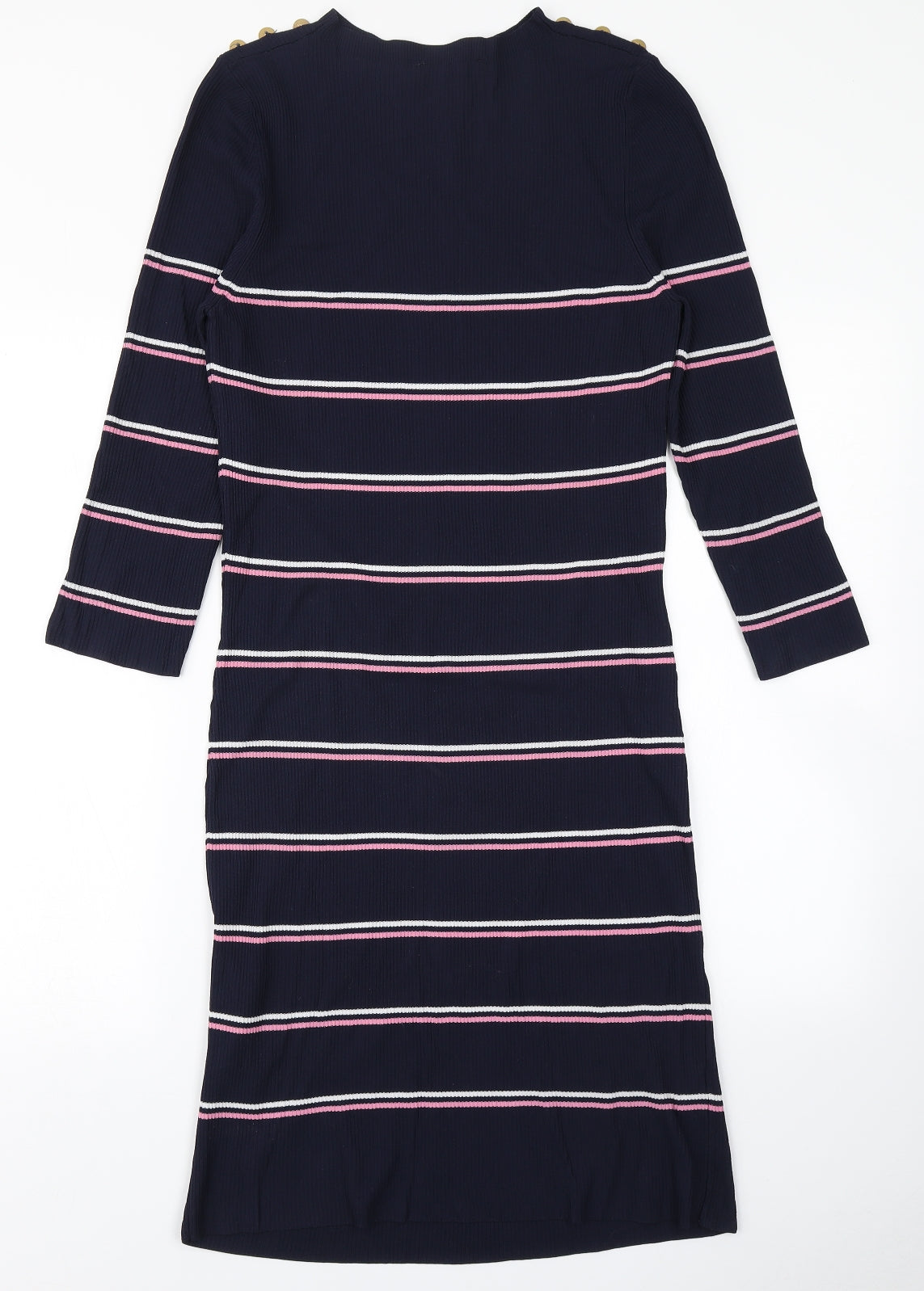 NEXT Womens Blue Striped  Bodycon  Size 14