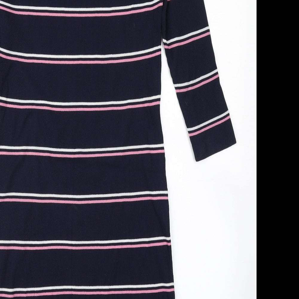 NEXT Womens Blue Striped  Bodycon  Size 14