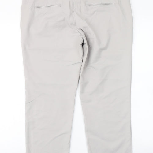 Mango Womens Grey   Pedal Pusher Trousers Size 12 L24 in