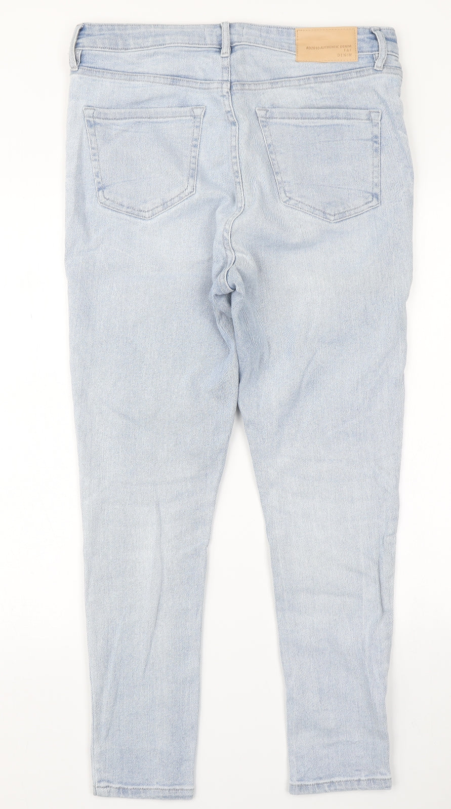 F&F Womens Blue  Denim Skinny Jeans Size 14 L27 in